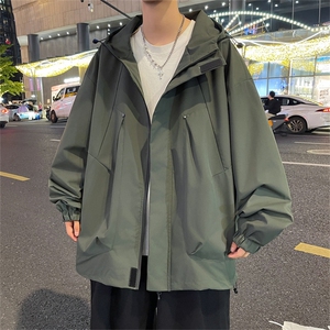 2023春秋季新款冲锋衣外套男士潮牌连帽防风夹克上衣 W7908-P60图片