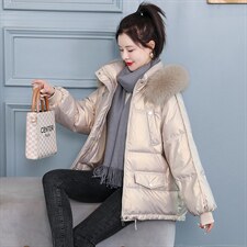 2021年新款加厚白鸭绒羽绒服女装冬季小个子短款韩版外套潮，女装羽绒服，琦鑫阁（原依鑫阁）