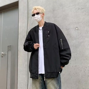 秋季男士夹克宽松潮流休闲男装ins百搭外套 W333 P58图片