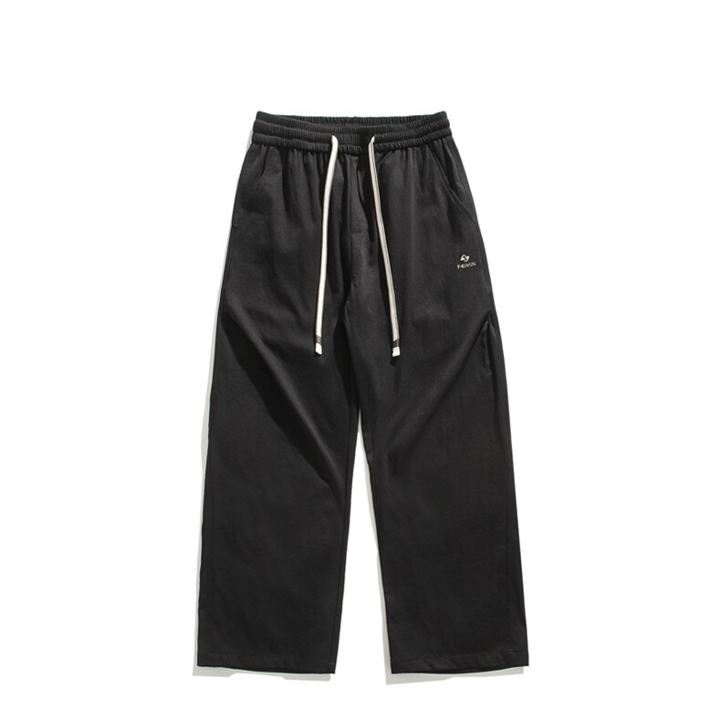 春夏新款面料闪兵直筒拖地裤电脑刺绣微喇叭休闲裤男8225-P48控68,男装休闲裤,电商C305A