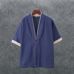 2025男士汉服五分袖T恤唐装古风风QT2026-M125-P25图片