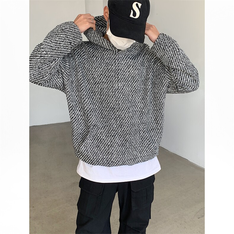 WY03-P65-小香风套头卫衣男女ins潮流休闲百搭连帽卫衫宽松上衣,男装卫衣,电商B327