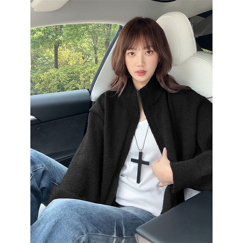 自在显格调法式高级感开衫毛衣休闲美学显时尚时髦毛衣HY863TP60,男装针织衫/毛衣,电商A102B