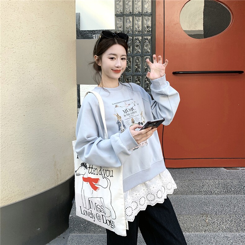 新品26春印花拼接卫衣2C293-Q923-P125-K198,女装卫衣/绒衫,2C293