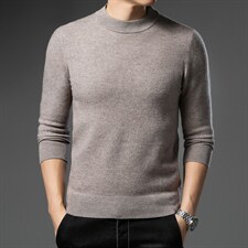 羊毛衫男圆领中年男士休闲毛衣纯色打底针织衫ALXB2188-P140,男装针织衫/毛衣,电商B212（原钱塘6029）