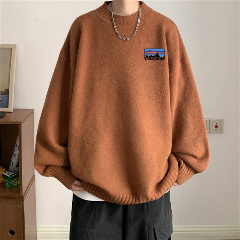 23秋冬季半高领毛衣加绒毛衣针织衫M3360-P45限68加绒55,男装针织衫/毛衣,电商B370