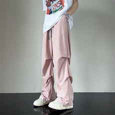潮流长裤新款日系夏季慵懒潮2023长裤休闲气质直筒型男KK239-P32，男装休闲裤，星座911-3
