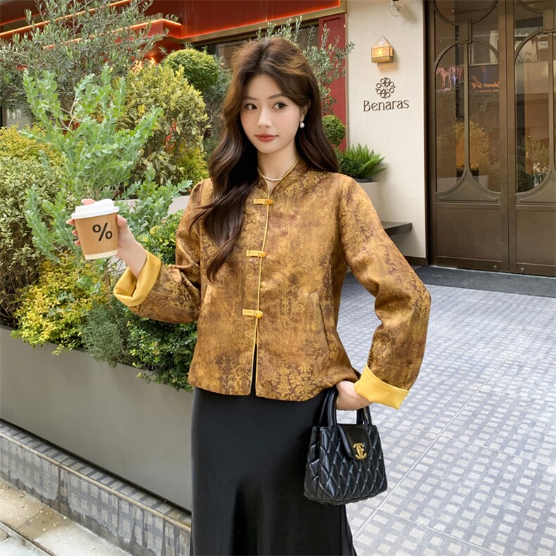 2026年春季女装女士精品唐装民族服装舞台服装唐装，女装短外套，凡歌灵