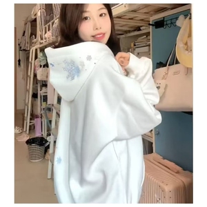 1506/QCX0010/P42你若花开帽子开花卫衣图片