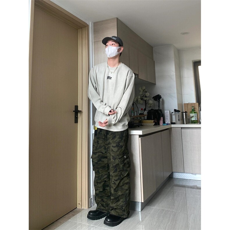 春秋新款潮流美式设计感休闲长袖T恤男款大码潮牌百搭上衣KF33,男装T恤,星座1116A（原606A-3）