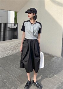 夏季新款 拼色T图片