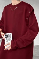 袖子可拆卸两穿卫衣T恤初夏打底设计高街痞帅潮男打底衫长袖P58，男装T恤，电商B319