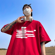 量大优供视频220克美式短袖t恤T2905得物直播有280克品质，男装T恤，电商A486