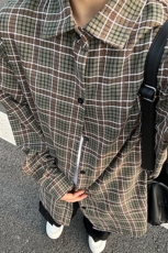 2026春夏新款提花格子长袖衬衫高品质格子衬衫复古外套CS266-P45，男装衬衫，星座301C-5