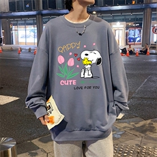 S6324-P28秋季圆领卫衣男大码韩版宽松长袖外套，男装卫衣，电商A040