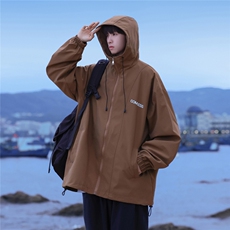 相机连帽工装冲锋衣开衫夹克高领外套JK1002-P65控89，男装夹克，星座216(原A116)