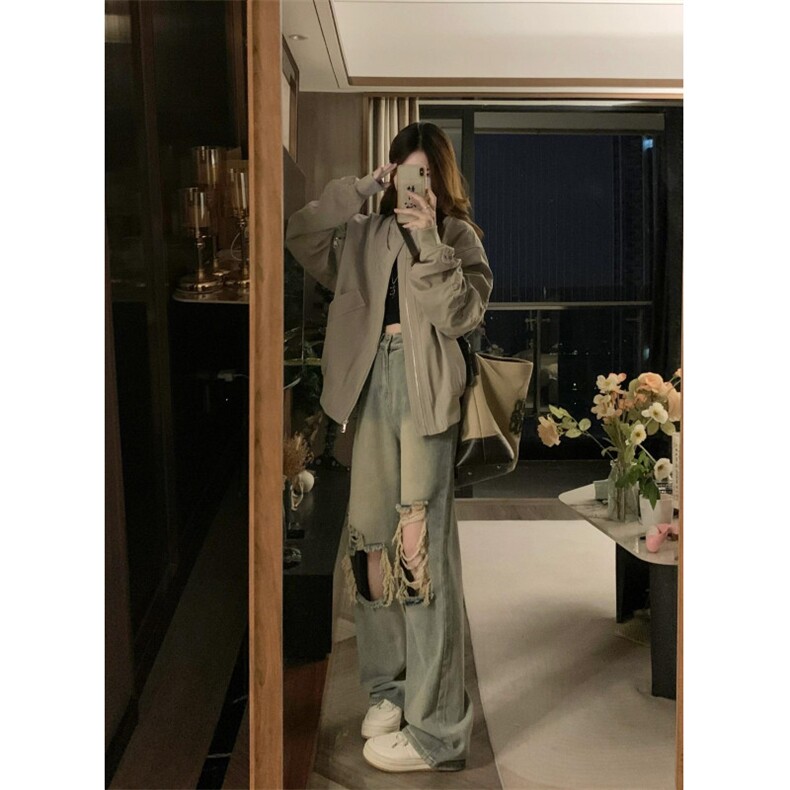 【有货】cleanfit棒球服外套高级感痞帅飞行员夹克JH8820LL-P58,男装夹克,星座1007（原301D）
