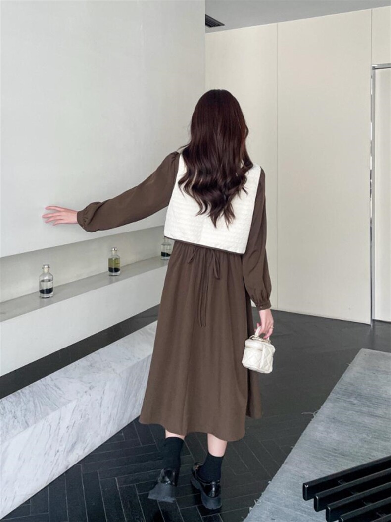 【现货】2023春季新款连衣裙森系风气质两件套,女装连衣裙,主莱依
