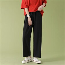 2023夏季新款直筒宽松九分裤潮流冰爽休闲裤2025-特批20,女装休闲裤,星座718-1
