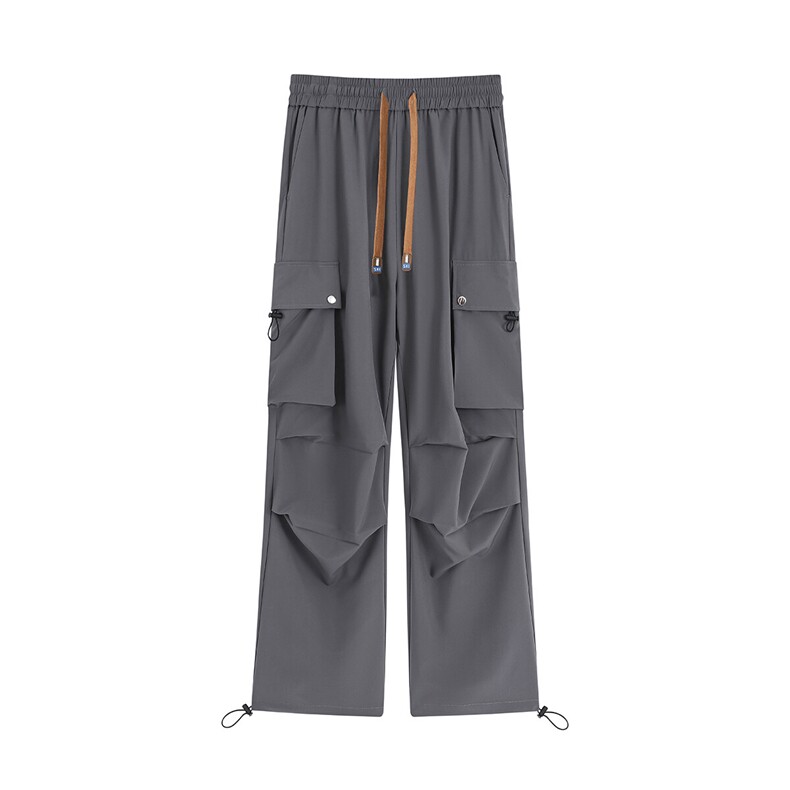 工装口袋褶皱冰丝休闲裤K101平铺92%聚酯纤维8%氨纶(S-2XL)TP28,男装休闲裤,电商A088