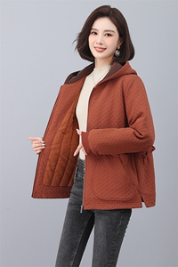 时尚保暖女士棉服 冬季加厚连帽外套 显瘦百搭短款棉衣图片