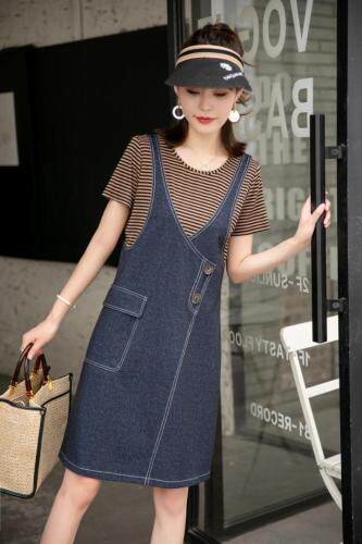 （现货）假两件连衣裙，女装连衣裙，伊娜蕾尔