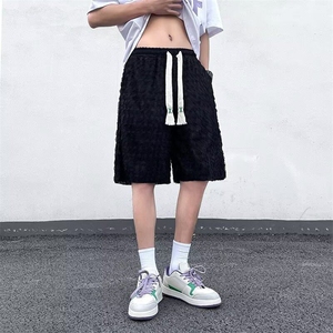 冰丝短裤男夏季薄款潮牌宽松大码运动裤子速干休闲五分沙滩裤图片