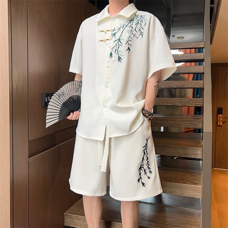 量大优 供视频 冰丝风刺绣短裤 DK18 m-5XL 特P25图片