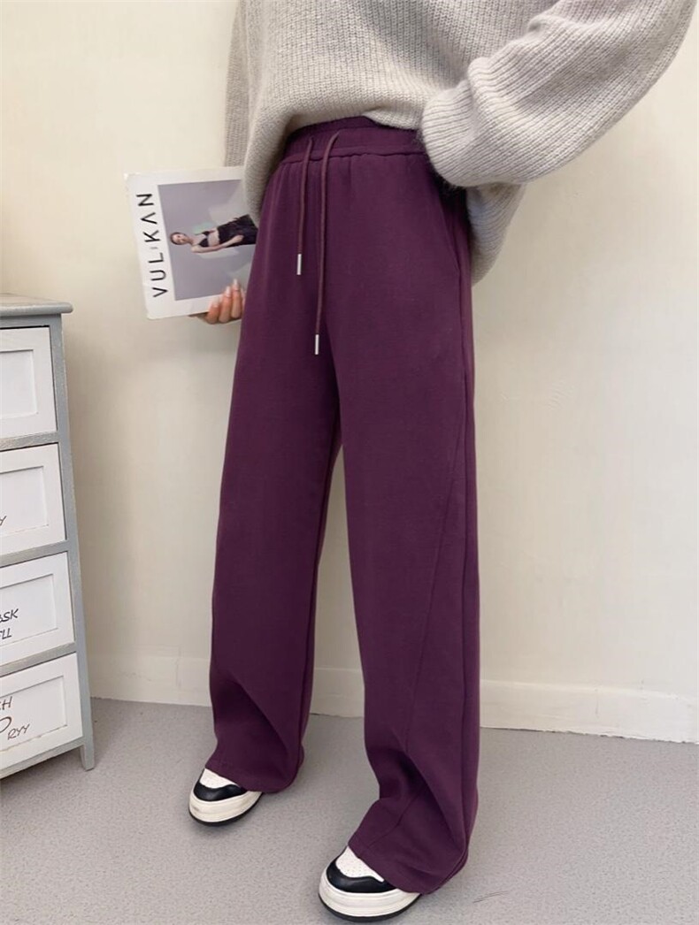 2022加绒卫裤，女装休闲裤，曼希野