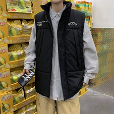 秋冬季设计感小众袖子可拆卸两穿棉服马甲工装加厚外套W6537-P95，男装棉衣，星座512-2