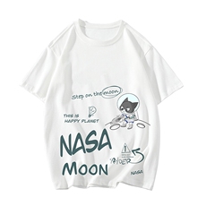 NASA联名同款230g重磅纯棉短袖t恤男大码半袖半截袖DX17187-P20，男装T恤，电商A040
