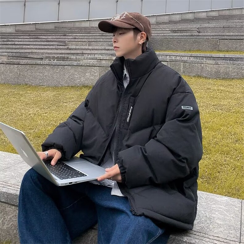 冬季男生2022棉衣冬款外套加厚简约新款港风潮男棉服M0111-P83,男装棉衣,星座308B-1