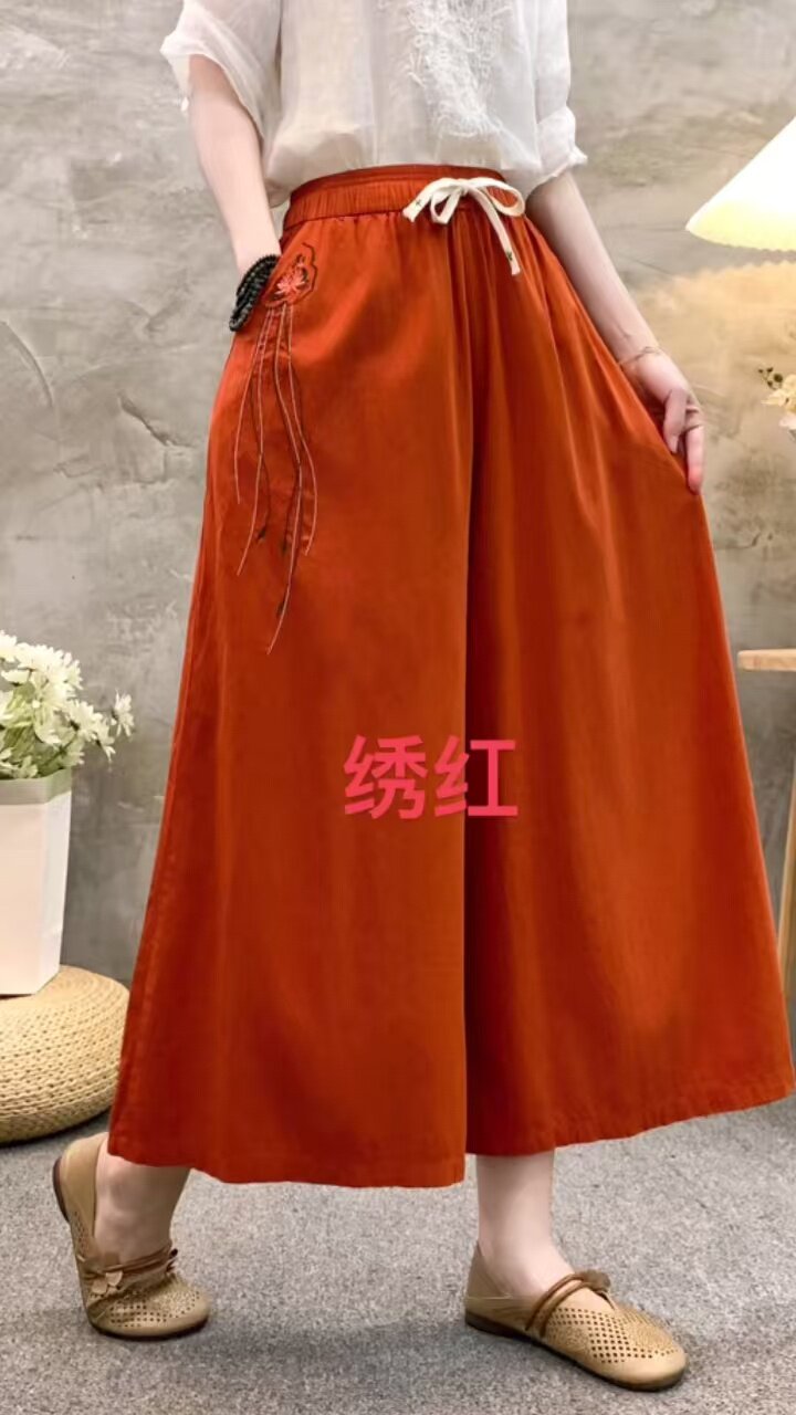 2025简约时尚水洗棉裙裤,女装半身裙,雪兔电商全品类