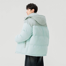 棉服撞色拼接灯芯绒外套男生冬季棉衣情侣装棉袄子M810-P85，男装棉衣，星座308B-2