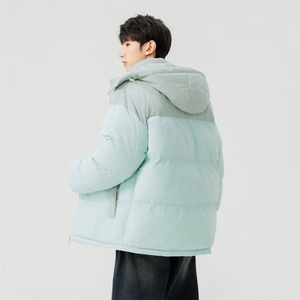 棉服撞色拼接灯芯绒外套男生冬季棉衣情侣装棉袄子M810-P85图片