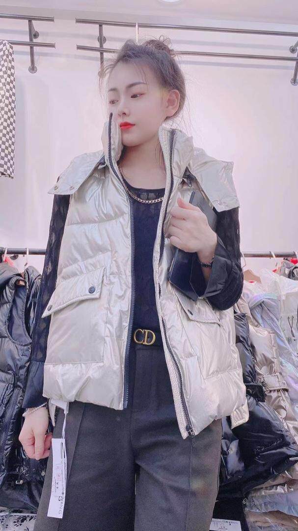 秋冬新款大拉链马甲，女装马甲，帝瀛 DY