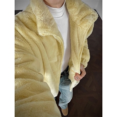 韩系短款毛绒外套加厚潮牌痞帅高级感棉服情侣D2660-TP60128，男装棉衣，电商A102
