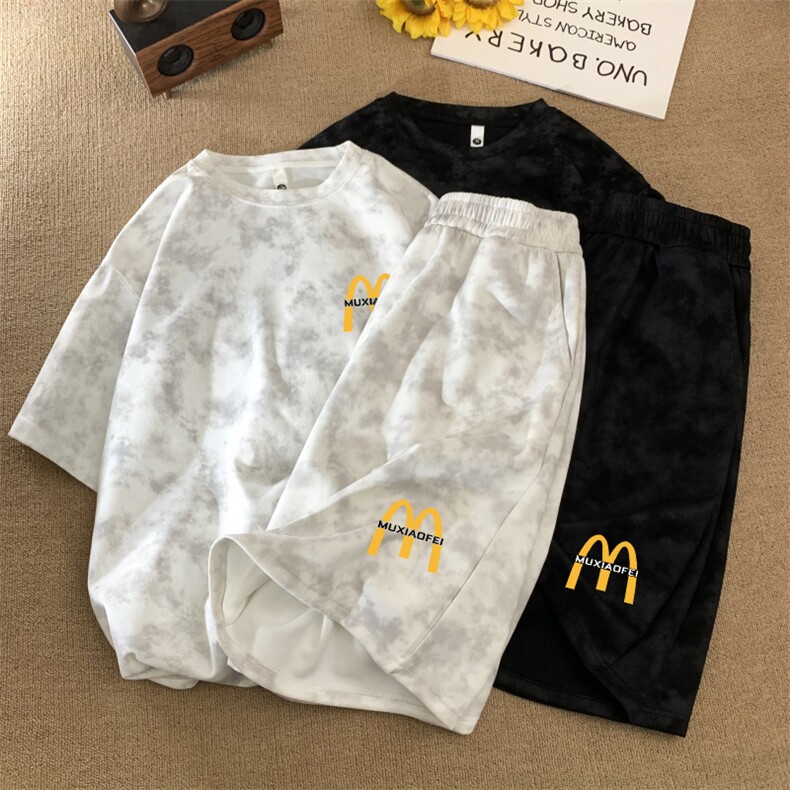 量大图低自动【有货】短袖套装C403A-TZT25360-P55,男装休闲套装,电商C403A