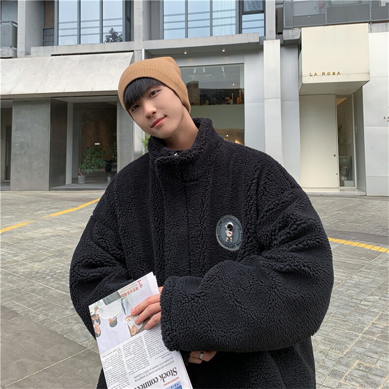 两面穿24重磅美式印花港风潮牌潮流加厚棉衣A170-M801-TP38，男装棉衣，电商A170