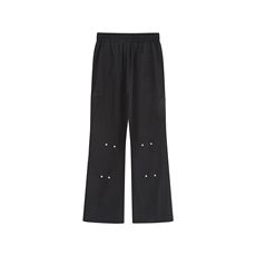 冰丝微喇背面合扣休闲裤K109平铺92%聚酯纤维8%氨纶(S-2XL)TP25，男装休闲裤，电商A088