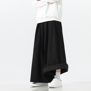 2025秋冬汉服唐装 风棉麻阔腿裤 马面裤 K371加绒P65-常规P55图片