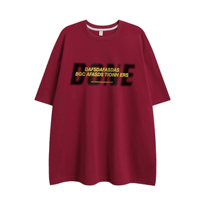 白底 23新款夏季时尚百搭宽松字母印花100棉短袖T恤T1173P25控38图片