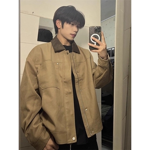 巴恩风外套男春秋季底特律工装夹克cleanfit棒球服 网 B140-P70图片