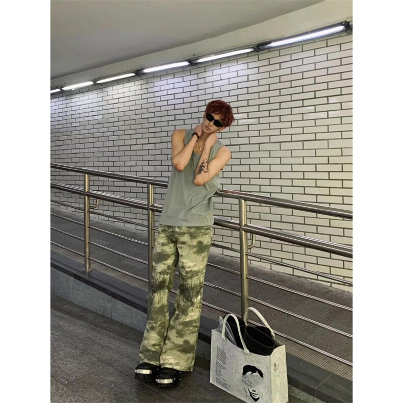 【有货】cleanfit迷彩工装裤男美式vibe风裤子高街N0088WW-特P48图片