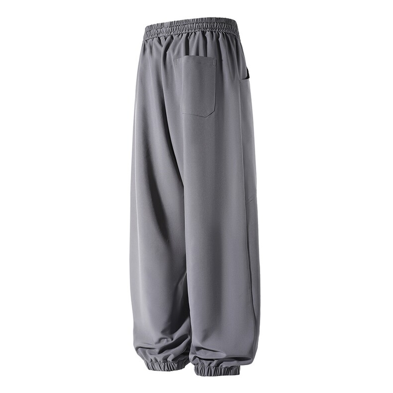 冰丝垂感束脚弯刀休闲裤K024立体92%聚酯纤维8%氨纶(S-2XL)TP24,男装休闲裤,电商A088