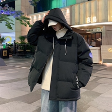 棉衣男冬季连帽棉袄外套韩版潮流宽松面包棉服MY844310B-1-P65，男装棉衣，星座310B-1