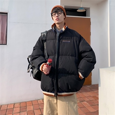 2023冬季加厚外套立领棉服情侣装棉衣韩版宽松棒球服男W5810-P67，男装棉衣，星座512-2