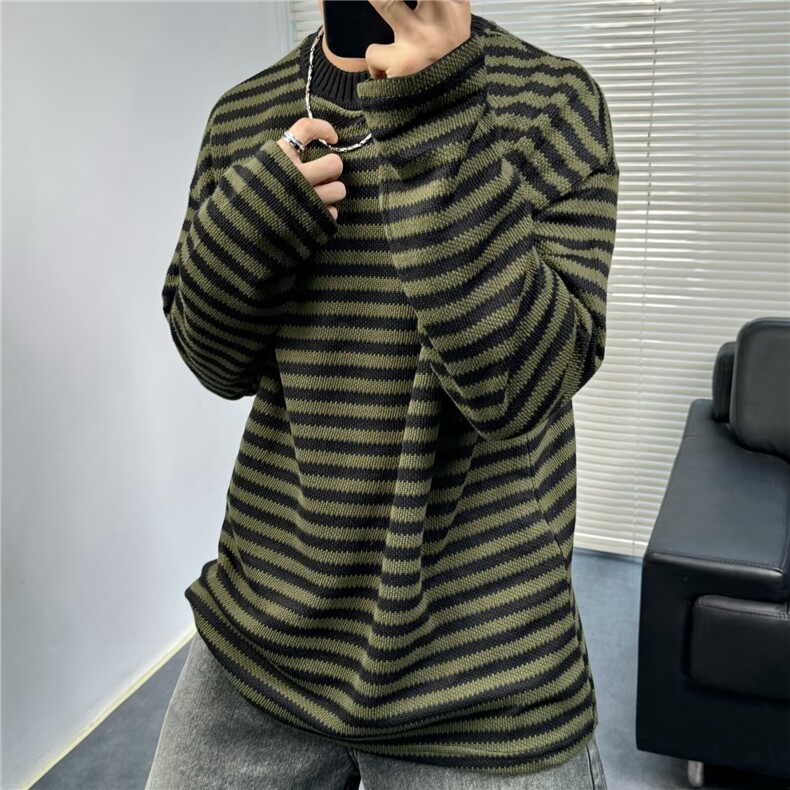 休闲毛衣男女同款秋新款线衫长袖针织衫高级感上衣MY7193,男装针织衫/毛衣,星座208-5