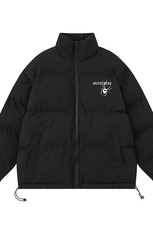 白底23新款冬季时尚百搭宽松字母印花棉服外套MY62059P85控118，男装棉衣，电商A268-1