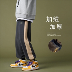 潮流休闲青春百搭宽松舒适加绒保暖长裤A061-K1889加绒-P50限68，男装休闲裤，电商A061